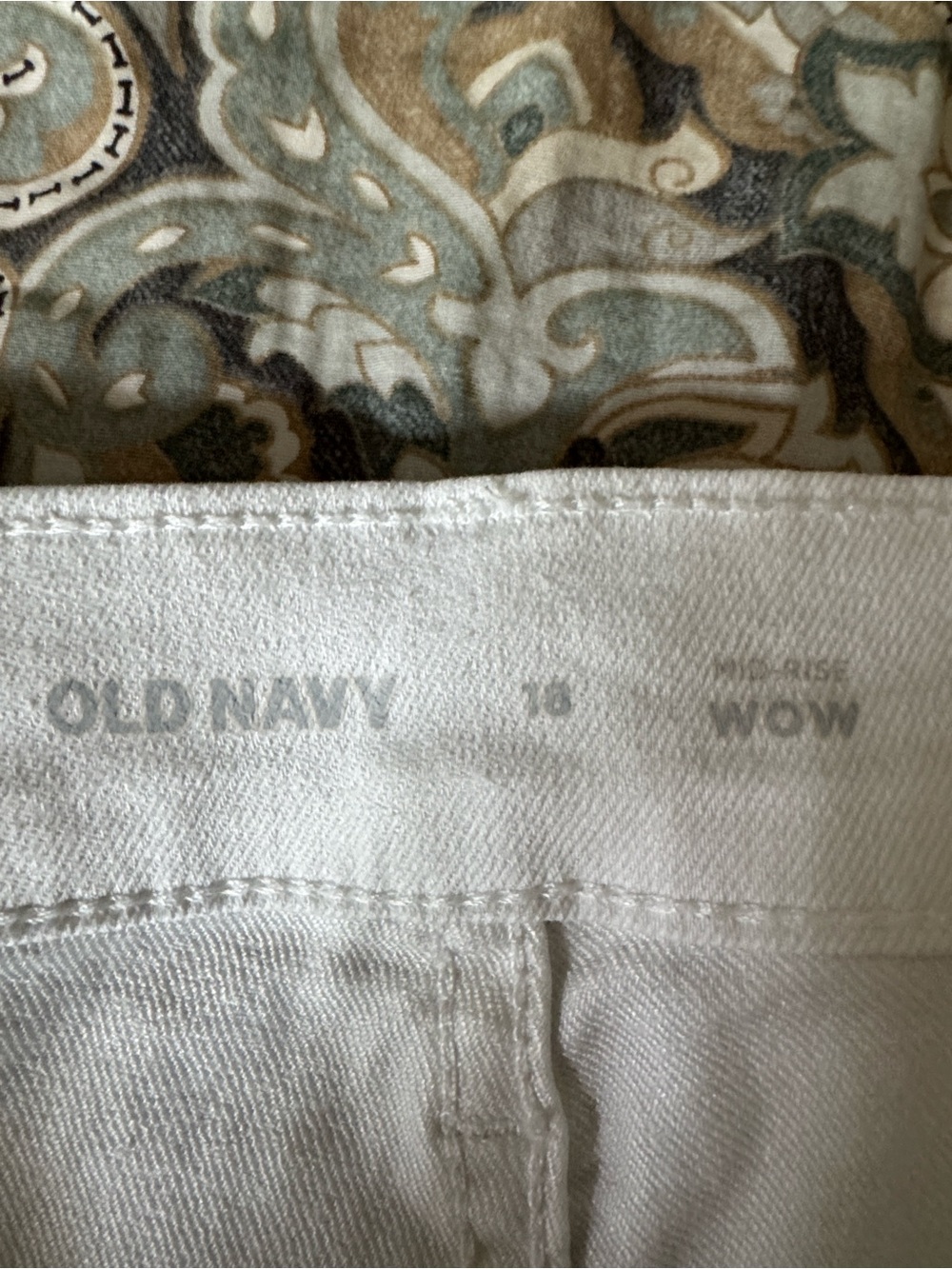 Old Navy White Jeans - Bright White Stretch Denim